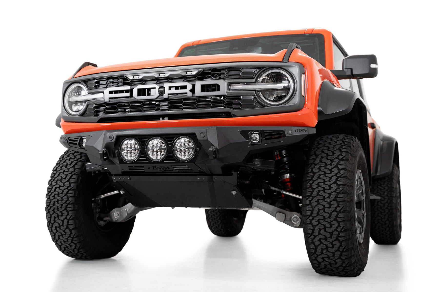 Bronco Raptor Front Bronco Raptor Front Bumper | Bomber Series With Rigid Lighting