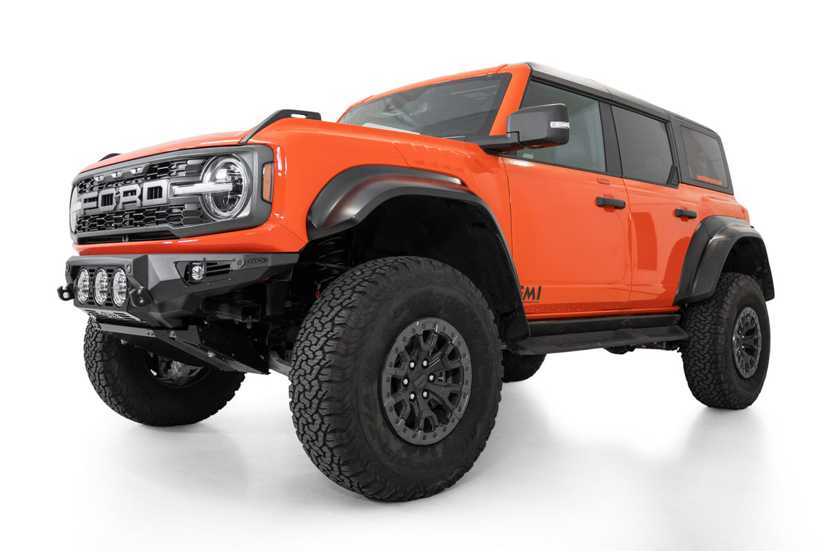 Bronco Raptor Front Bronco Raptor Front Bumper | Bomber Series With Rigid Lighting