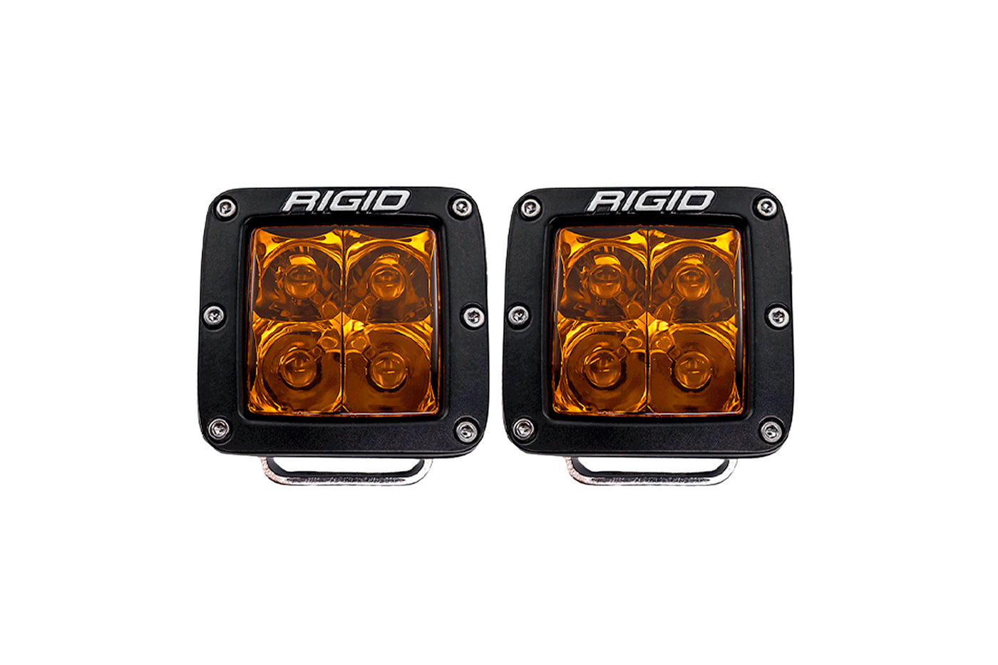 RIGID D-Series Spot with Amber PRO Lens | Pair