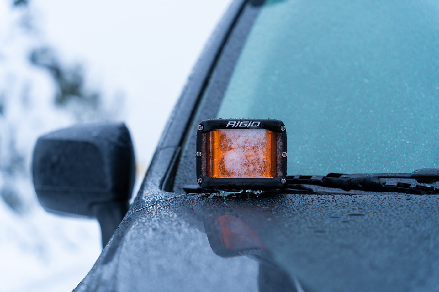 RIGID D-SS Spot with Amber PRO Lens | Pair
