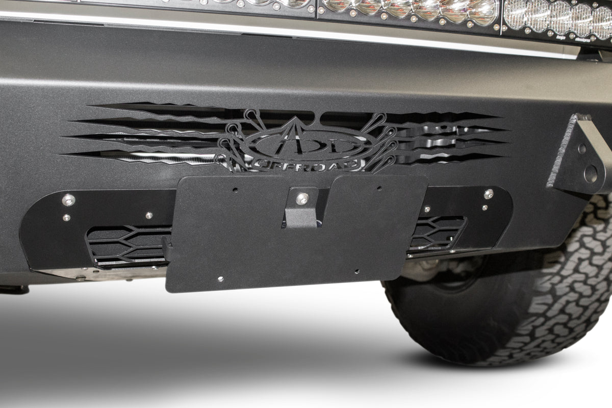2019 Bracket Raptors 2nd Gen Ford Raptor Front License Plate Bracket | ADD Offroad