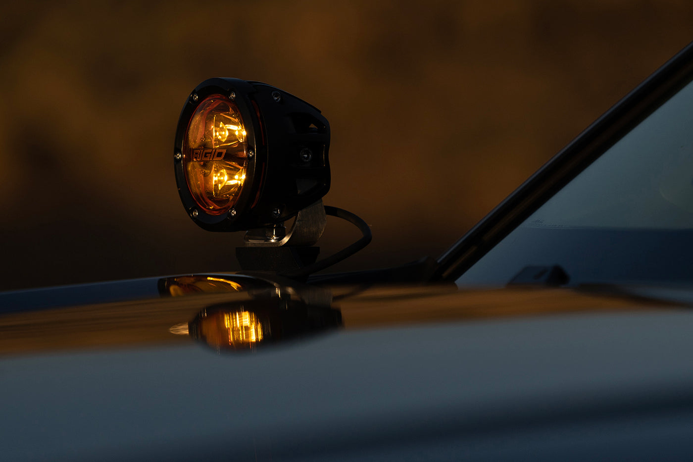 RIGID 360-Series 4" Spot with Amber PRO Lens | Pair
