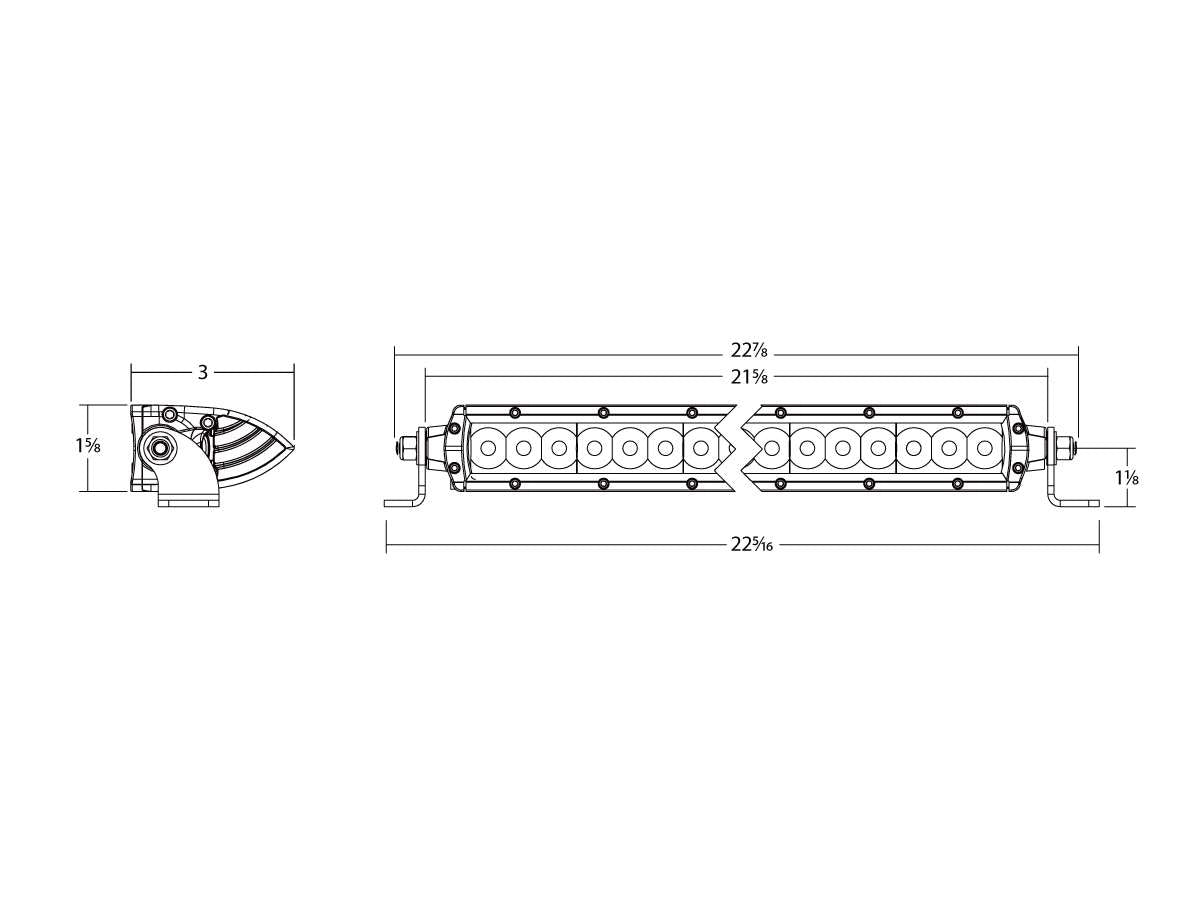 RIGID 20" SR-Series PRO White Spot/Flood Combo LED Light Bar