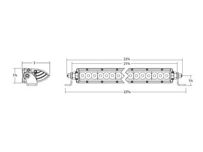 RIGID 20" SR-Series PRO White Spot/Flood Combo LED Light Bar