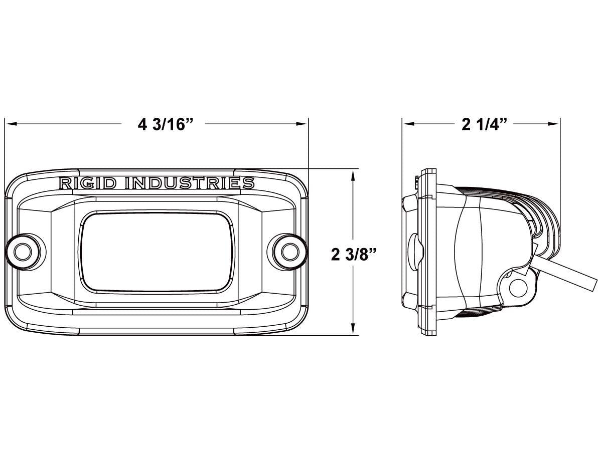 RIGID SR-M PRO Flush Mount Back Up Light Kit