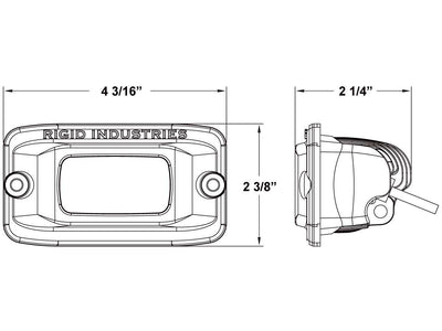 RIGID SR-M PRO Flush Mount Back Up Light Kit