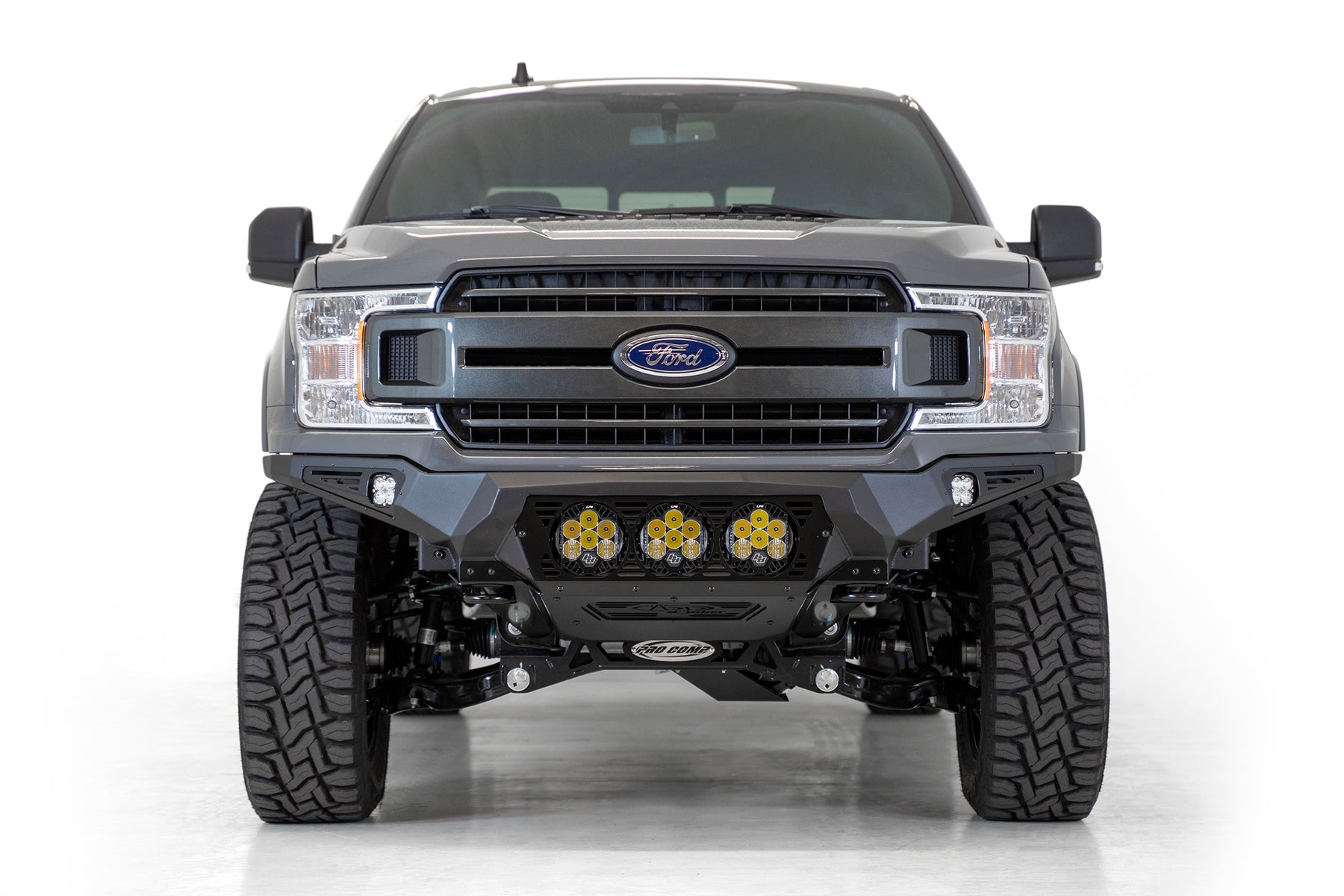 thumbnail image 2 of Front Bumper Upper Grille For 2018-2020 Ford F-150 Platinum – Satin Chrome OE Style JL3Z-8200-MB 2 of 5