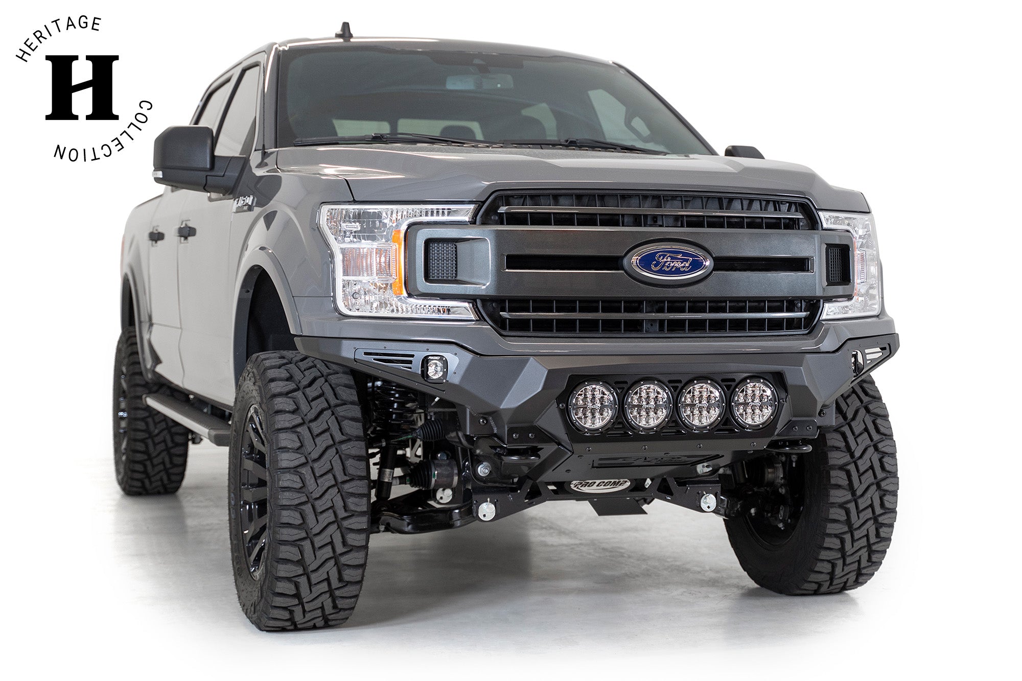 2018-2020 Ford F-150 Bomber Front Bumper | Rigid Light Mounts | Heritage