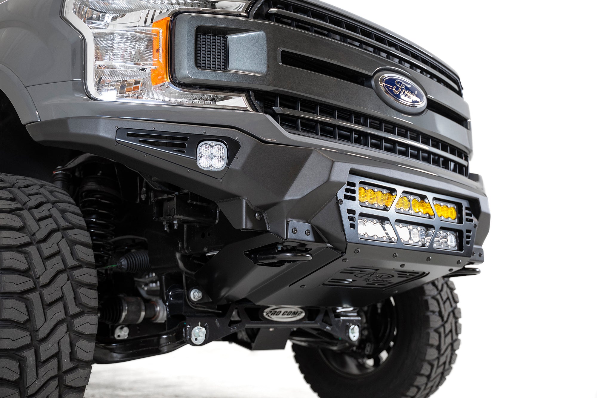 2018-2020 Ford F-150 Bomber Front Bumper | Dual 20" Light Bars | Heritage