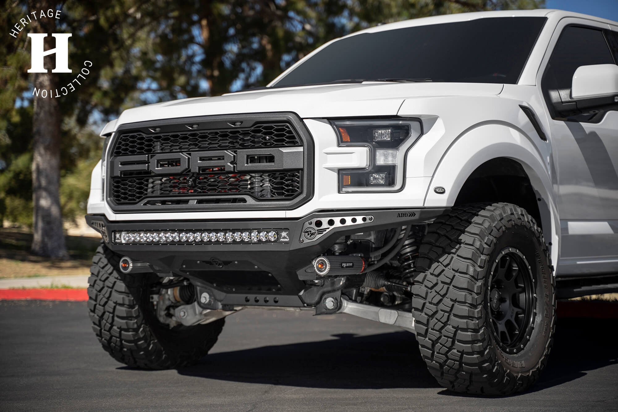 2nd Gen Ford Raptor Rock Fighter Frame Cut Front Bumper | ADD Offroad
