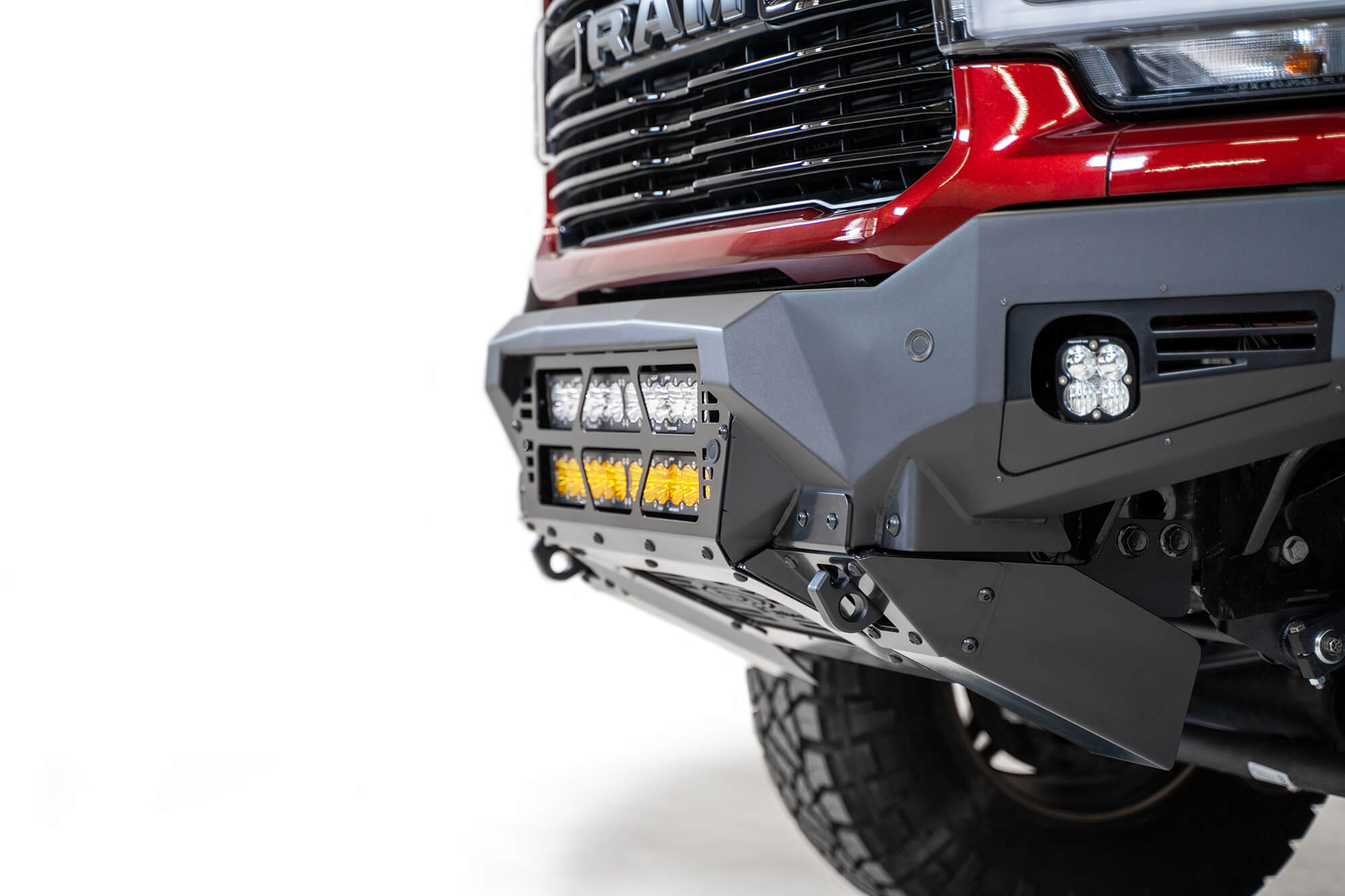 2019-2023 RAM 2500/3500 Bomber Front Bumper (Dual 20 Inch Lights)