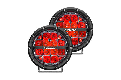 Rigid 360 6-inch Red Round Light 