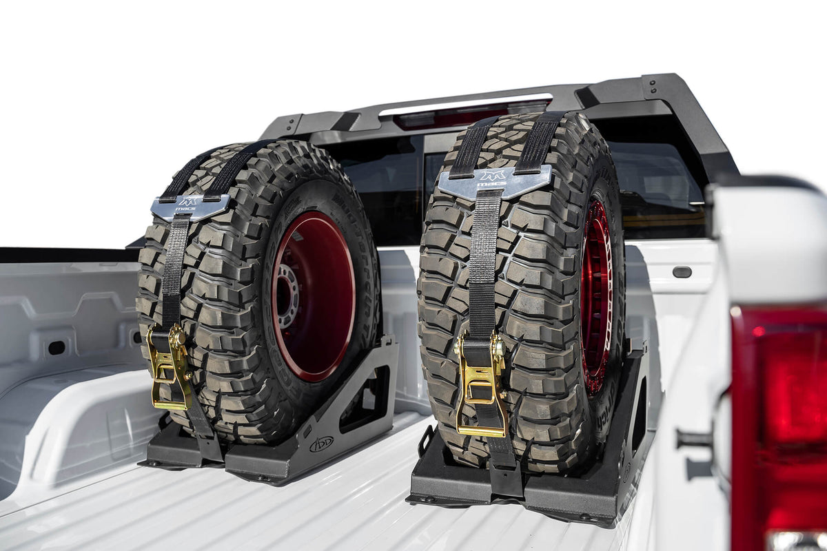 Dually Tire Rack Universal Truck Bed Tire Carrier | ADD Offroad