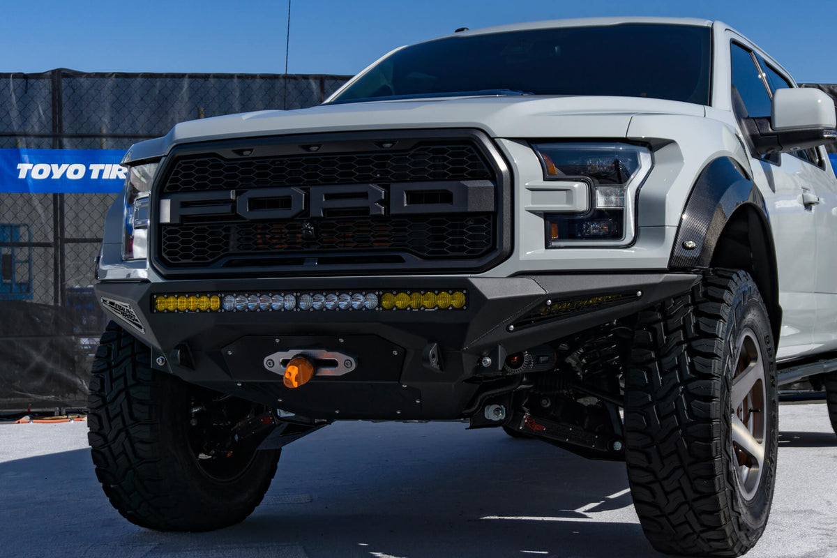Ford Raptor Rear Winch 2017-2020 Ford Raptor Stealth Fighter Winch Front Bumper | ADD Offroad
