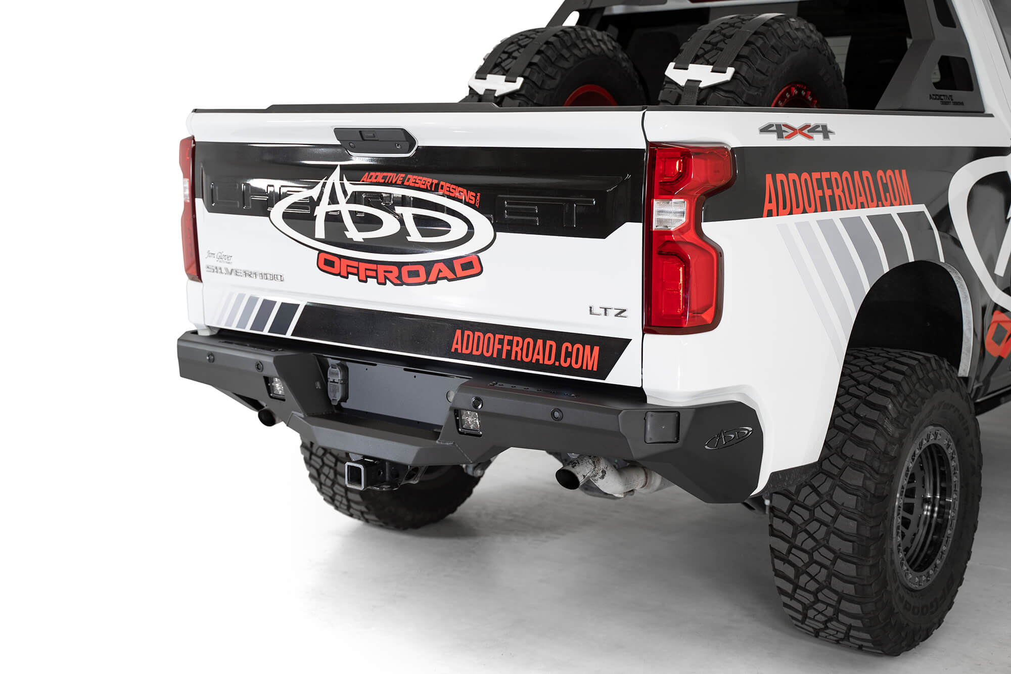 Munirater Chrome Rear Step Bumper Assembly For 2019-2023 Chevy Silverado 1500 & GMC Sierra 1500