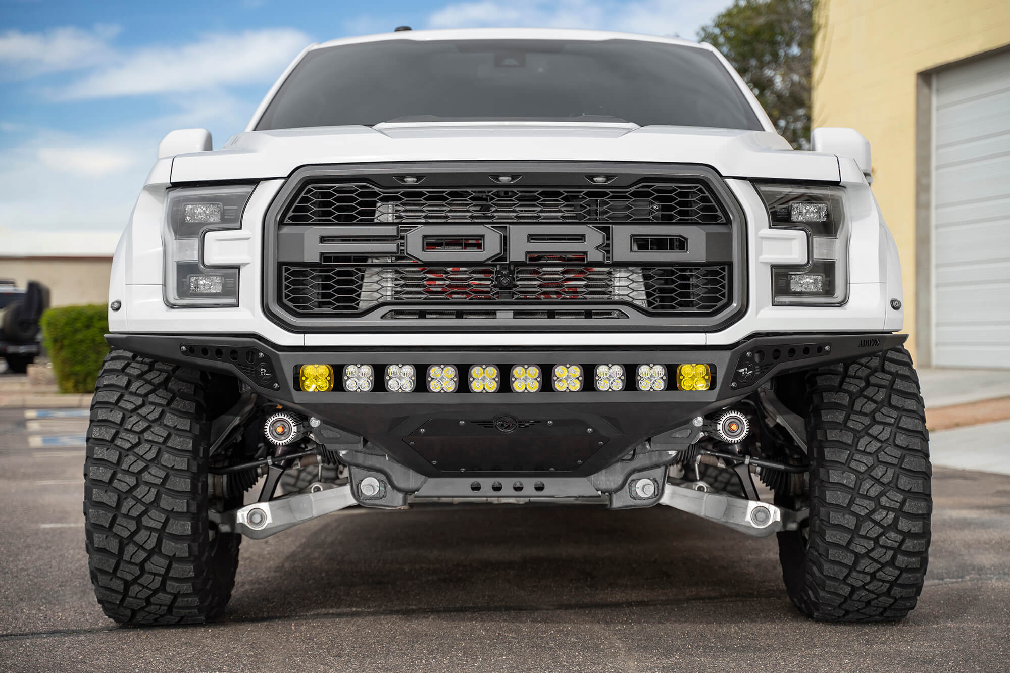 2nd Gen Ford Raptor Rock Fighter Frame Cut Front Bumper | ADD Offroad