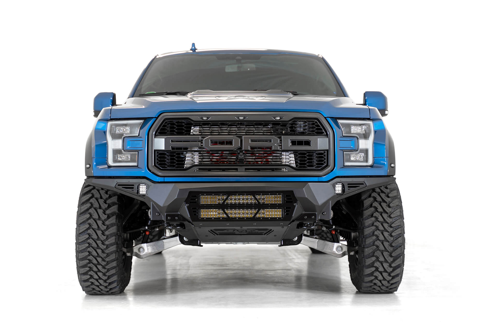 2017-2020 Ford Raptor Bomber Front Bumper | Dual 20" Light Bars | Heritage