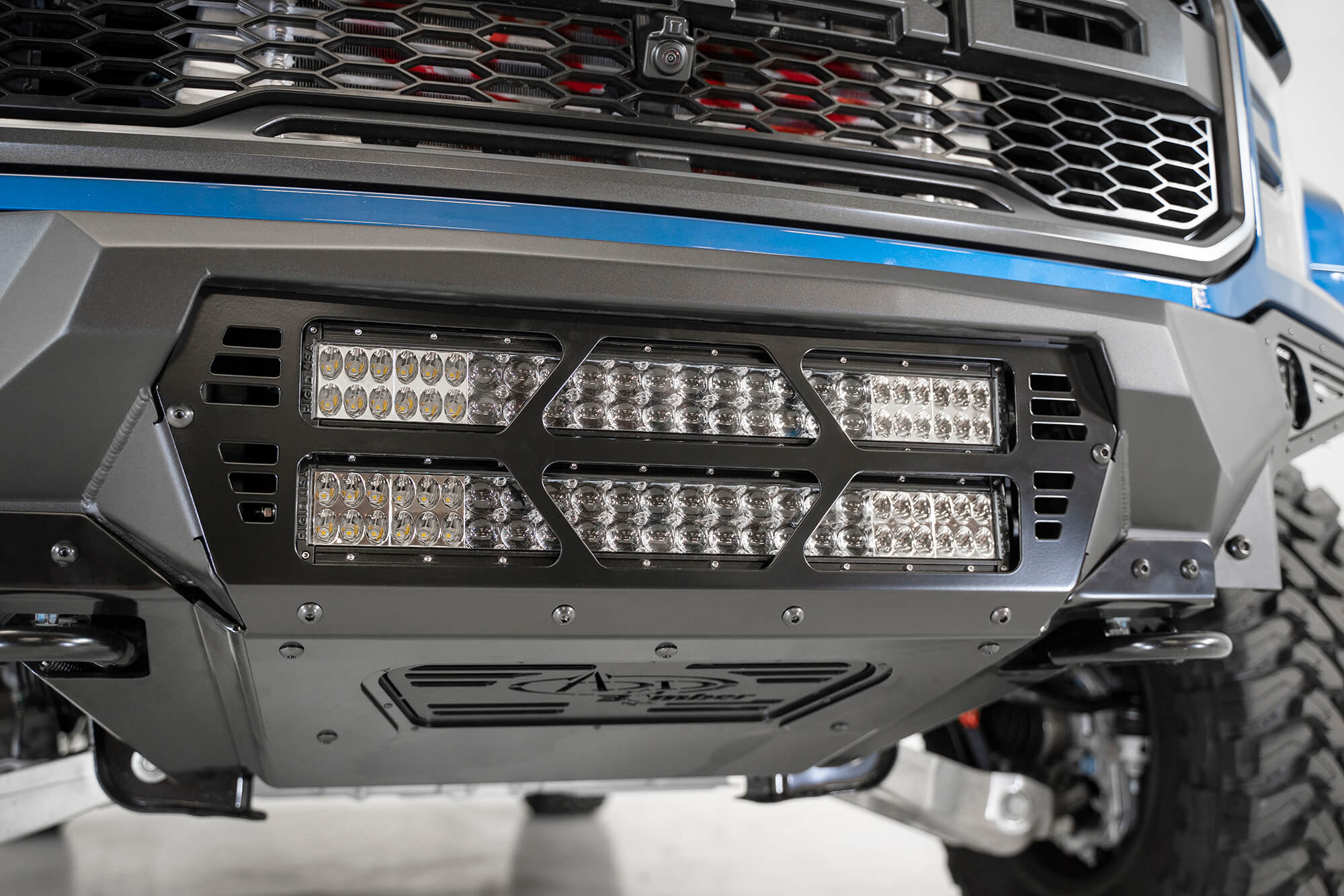 2017-2020 Ford Raptor Bomber Front Bumper | Dual 20" Light Bars | Heritage