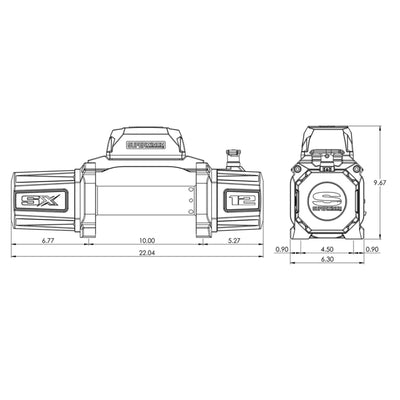 12,000lb Synthetic Rope Winch | Superwinch SX12SR