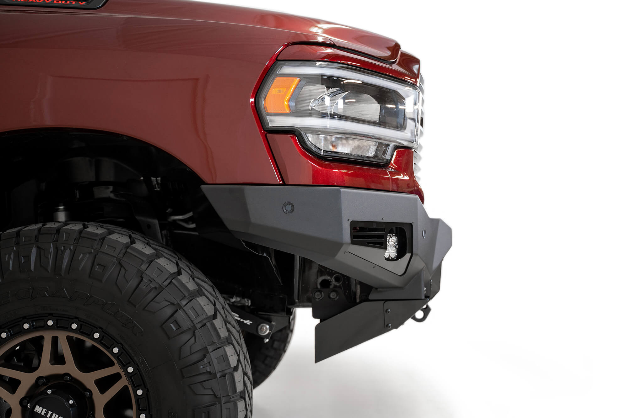 2019 2022 RAM 2500/3500 Bomber Front Bumper (Baja Designs) Addictive