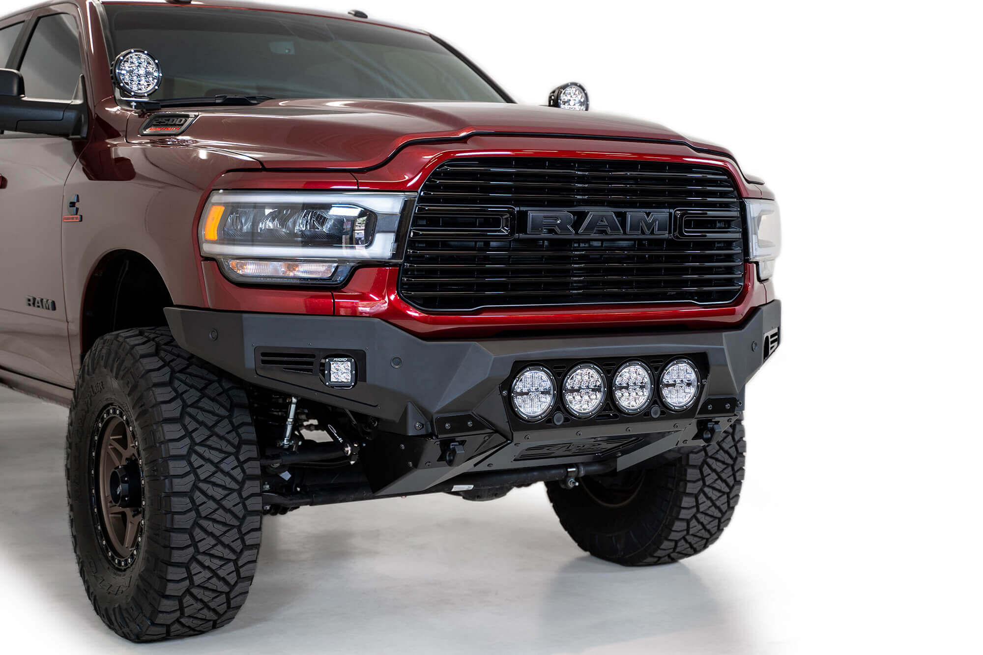 2019 2021 RAM 2500/3500 Bomber Front Bumper (RIGID) Addictive Desert