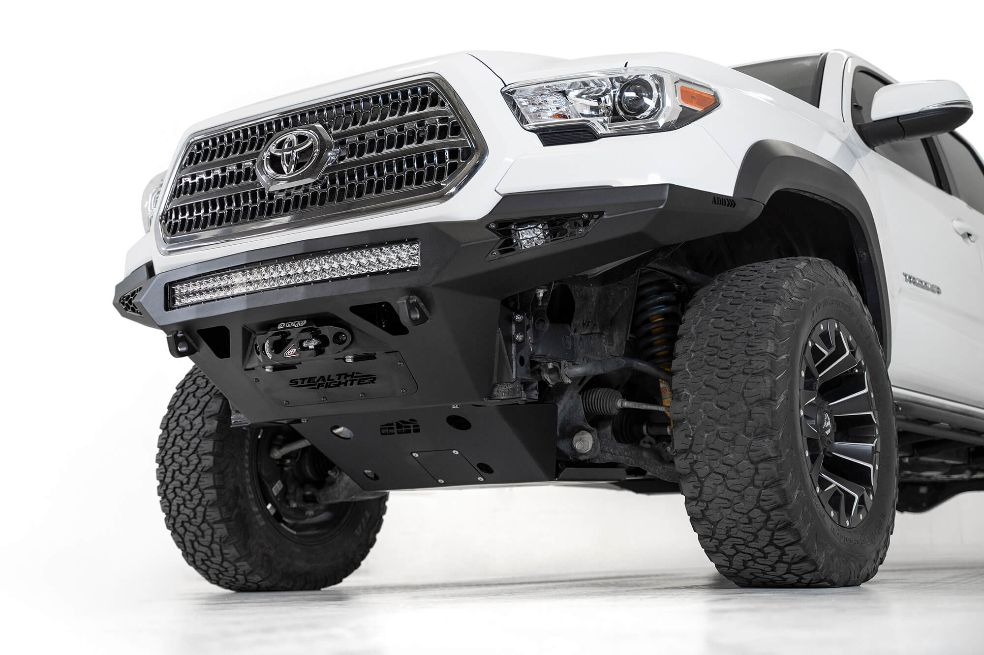 2016-2021 Toyota Tacoma Stealth Fighter Winch Front Bumper: Addictive